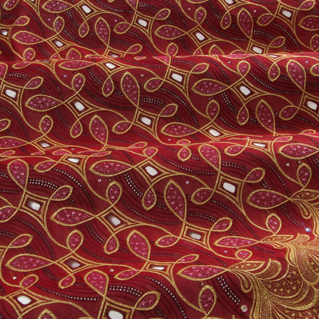 burgundy red-gold-fuchsia lurex