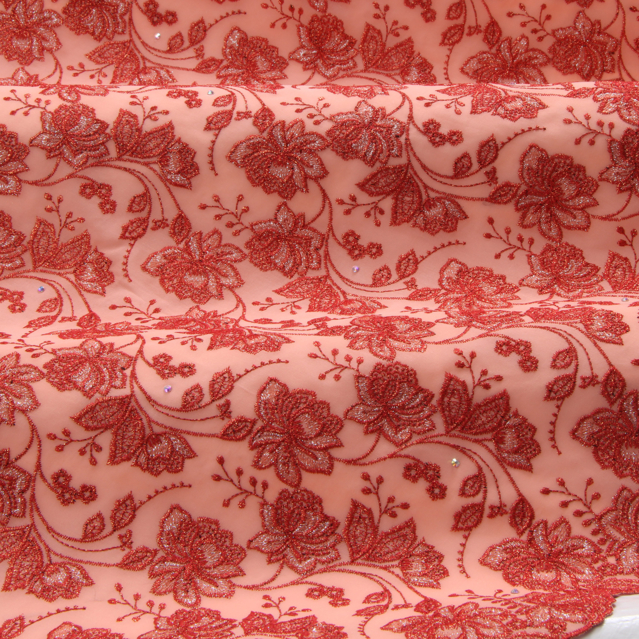 Embroidery red