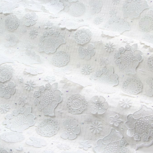 Net Lace white-silver