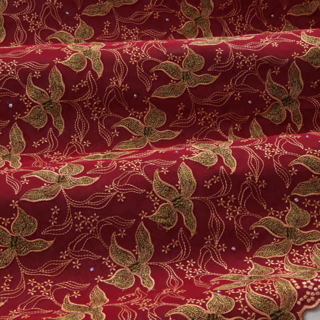 Embroidery red-gold