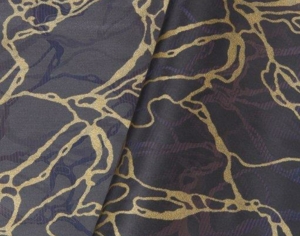 Doré aubergine-gold