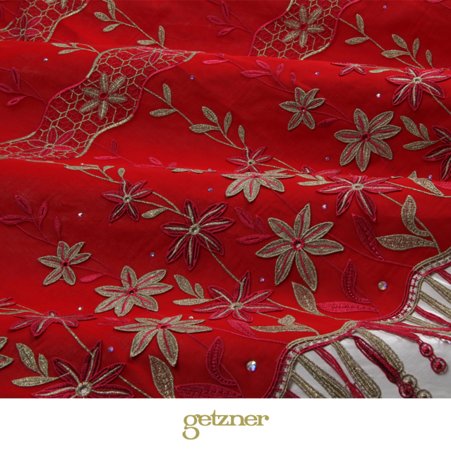 Embroidery red-gold