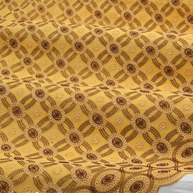 Embroidery orange-brown