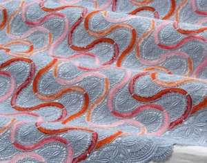 Guipure grey -orange