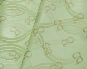 Getzner Doré green with gold print