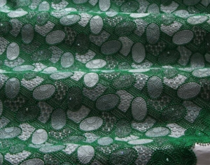 Guipure green-silver
