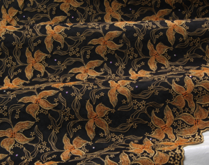 Embroidery black-copper