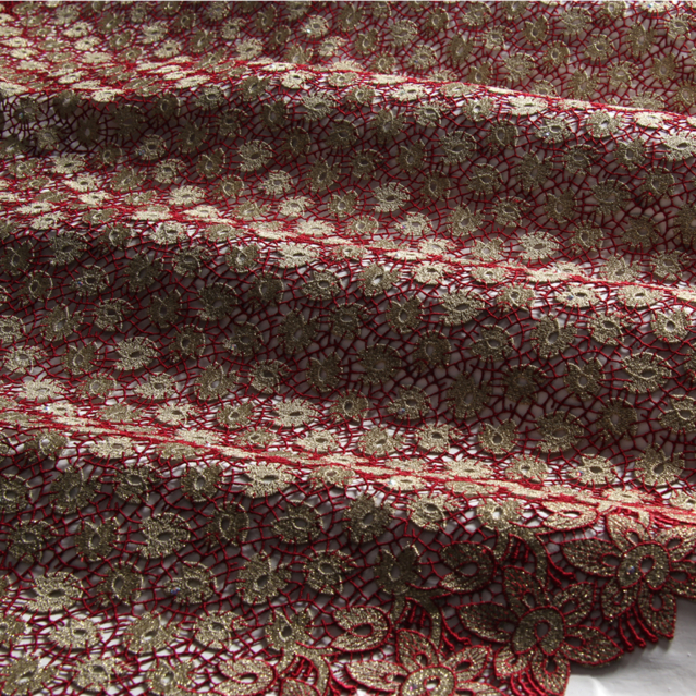 Guipure  red-gold
