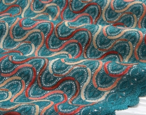 Guipure night turquoise