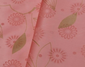 Getzner Doré salmon with gold print