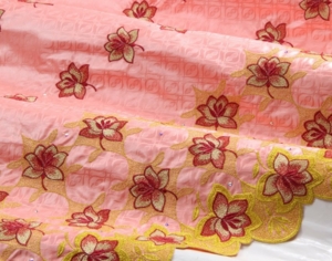 Bazin Brodé salmon gold