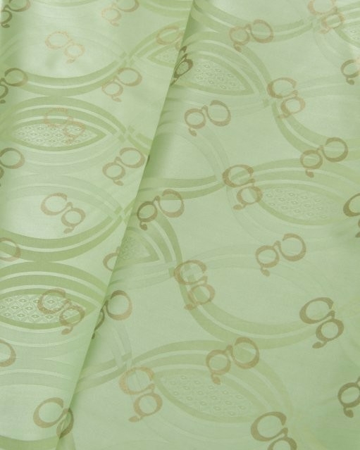 Getzner Doré green with gold print