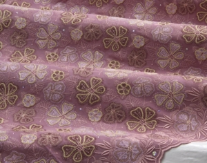 Embroidery dusty-pink