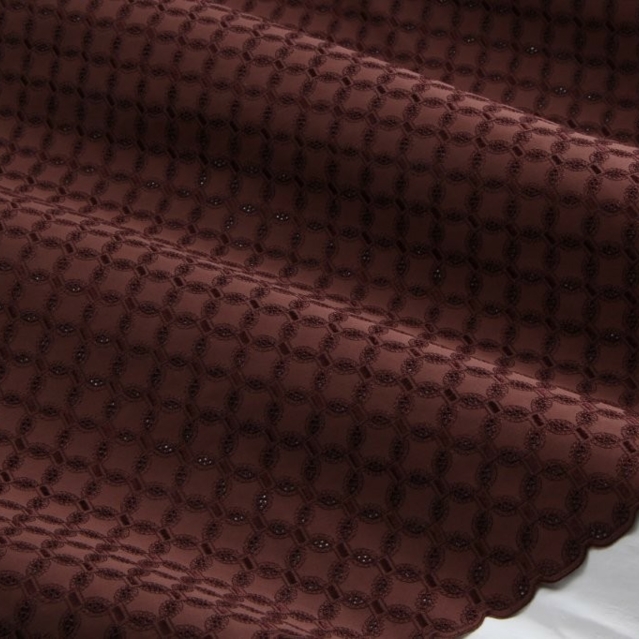 Polished Cotton chocolate brown