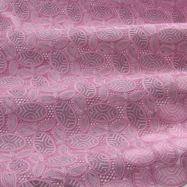 Broderie anglaise in pink