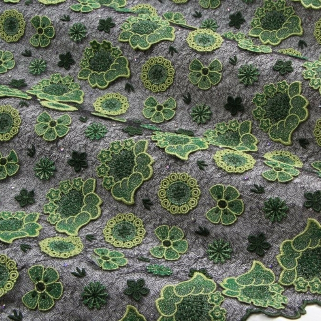 Net Lace black-green