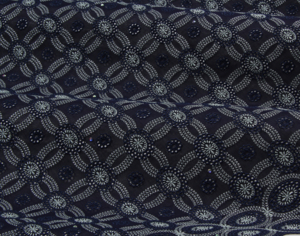 Embroidery dark blue-silver